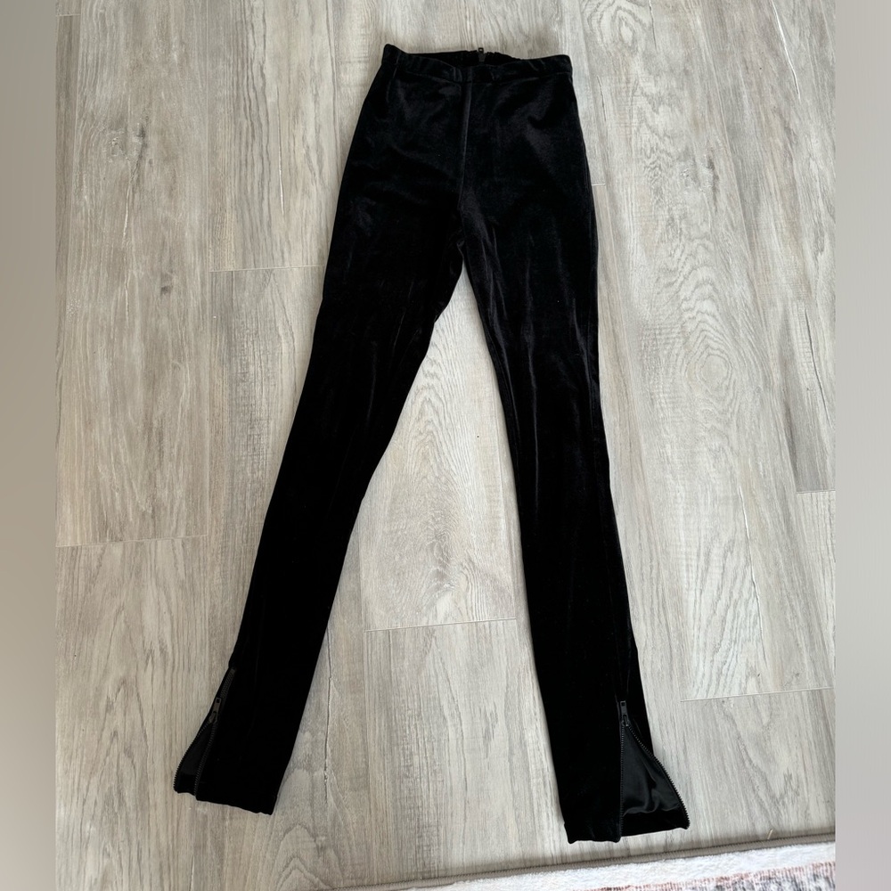 All Things Golden High Rise Velvet Pants